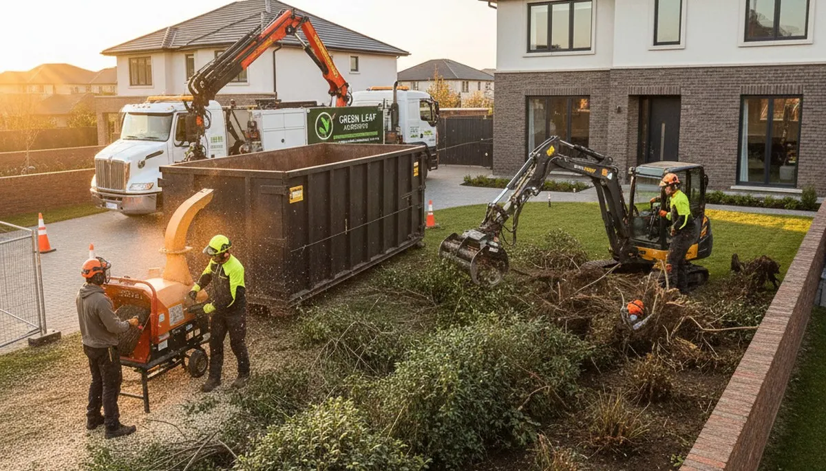 Professional shrub removal service clearing overgrown hedges in Palm Harbor, FL